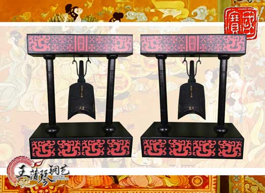 單件編鐘工藝品、外賓禮品、中國青銅編鐘